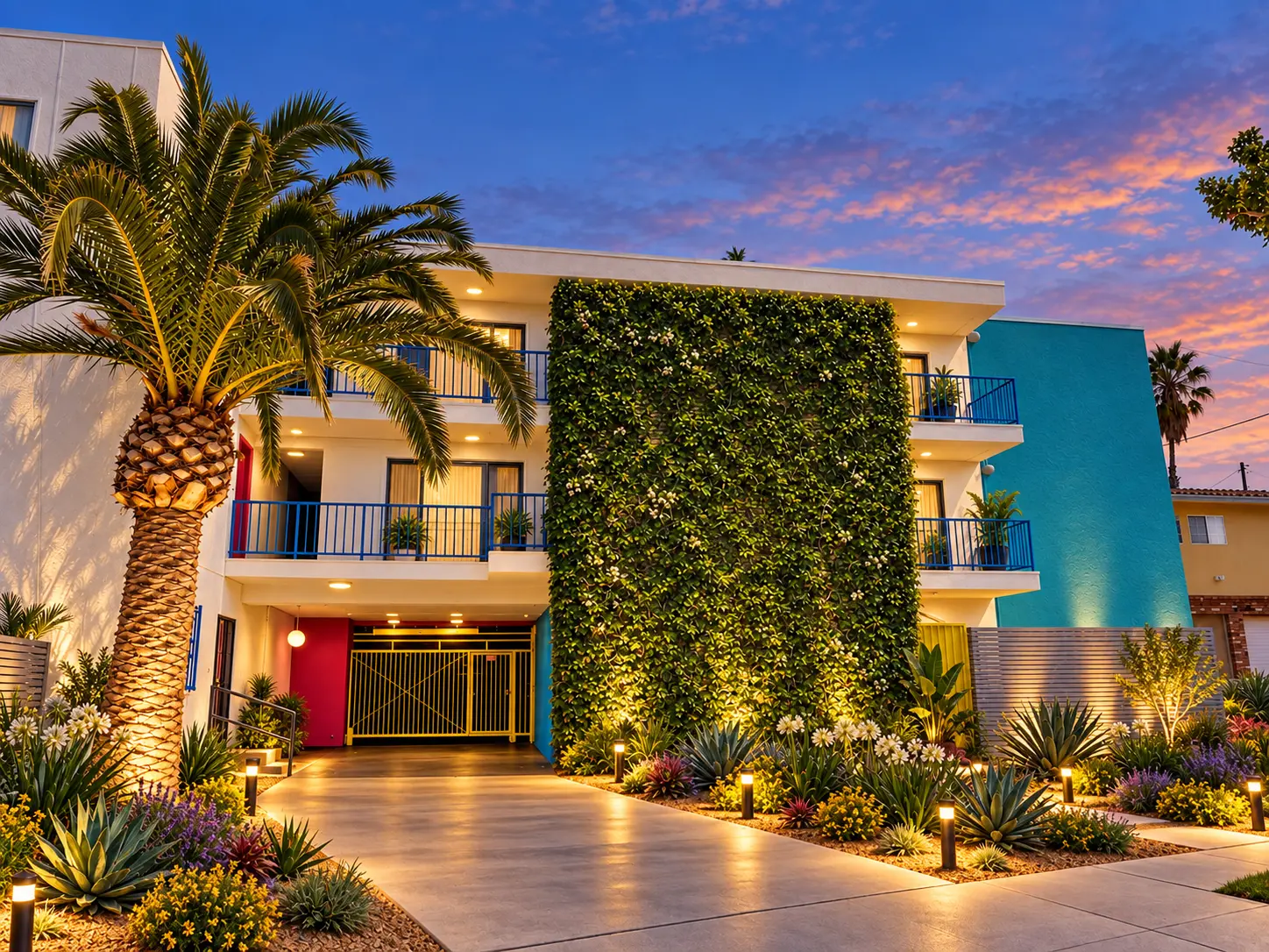 Palm View Village Inglewood exterior at 875 Glenway Drive