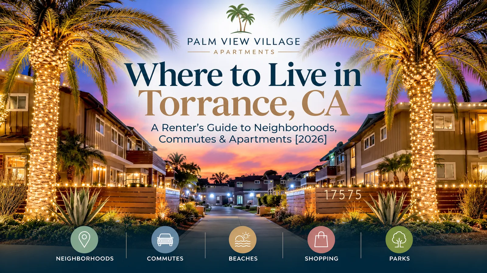 Palm View Village apartment community in Torrance California